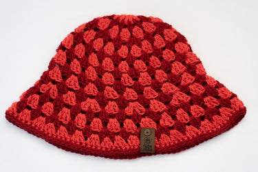 Crochet Bucket Hat - Red